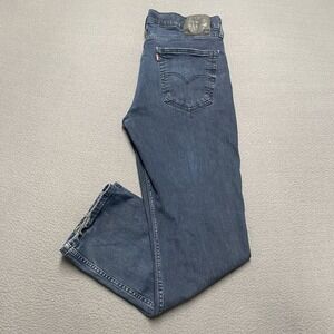 Levi's 514 Jeans Mens‎ 36x30 Blue Denim Straight Regular Fit Grunge Preppy Y2k